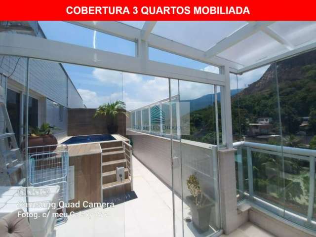 Cobertura à venda em Vargem Pequena, Rio de Janeiro-RJ: 3 quartos, 2 suítes, 2 salas, 3 banheiros, 2 vagas de garagem, 126m²!