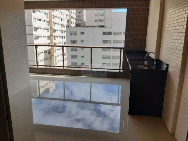 Apartamento com 2 suítes, varanda gourmet, 2 vagas demarcadas, vista para o mar, novo, nunca ocupado