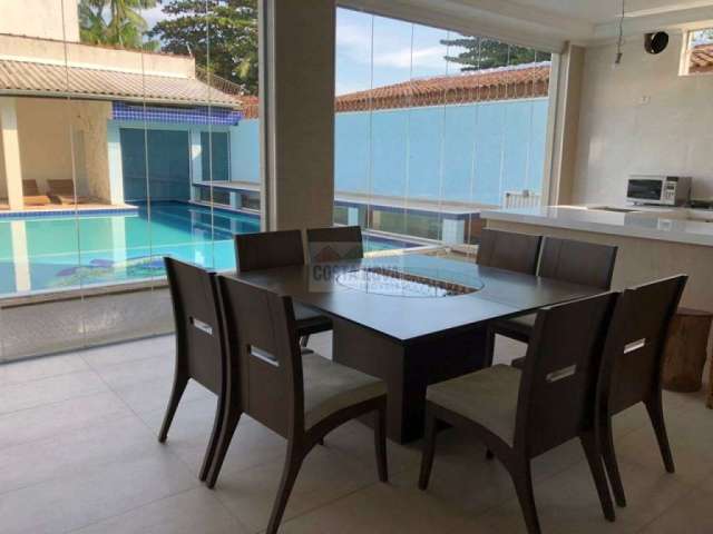 Casa Balneário Praia de Pernambuco com Sobrado Novo, Piscina, Raia, Cascata, 7 dorms (6 suítes)