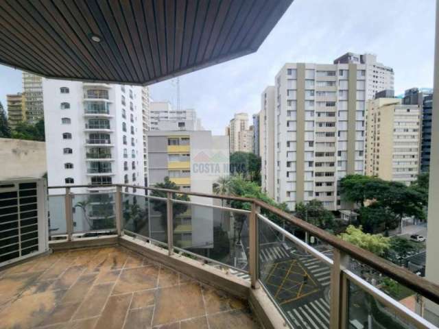 Excelente apartamento na mesma calçada de entrada do Shopping Higienópolis, 4 dormitórios, 3 vagas