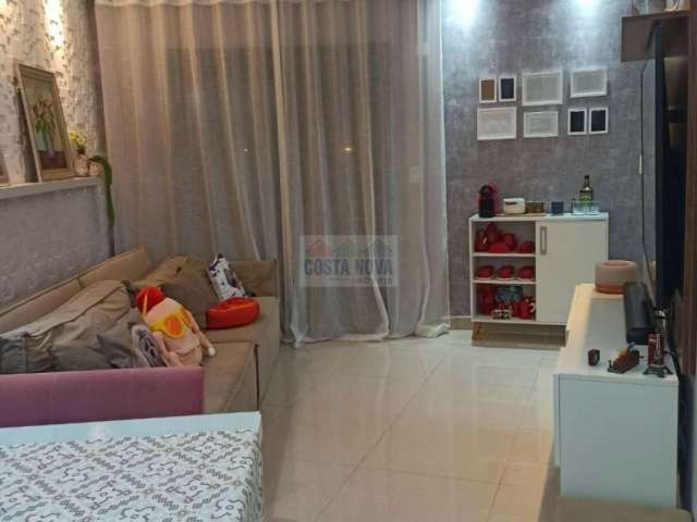 Apartamento de 2 quartos, sala, cozinha, área de serviço e garagem em  Praia Grande