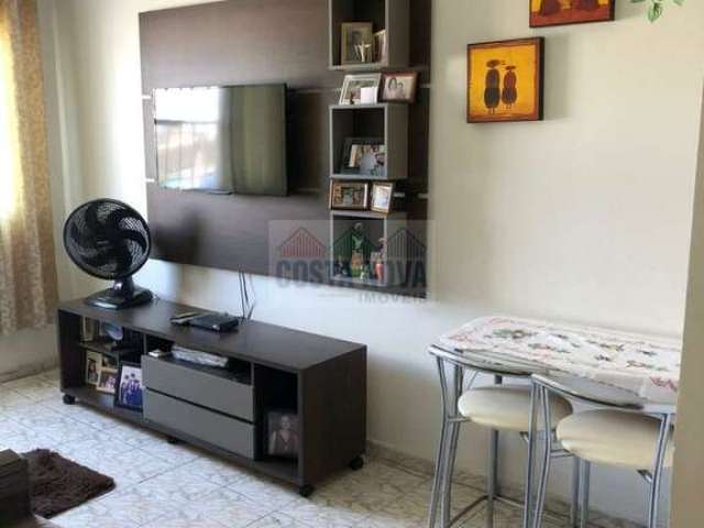 Apartamento de 63m², com 1 quarto, sala, cozinha, banheiro e garagem