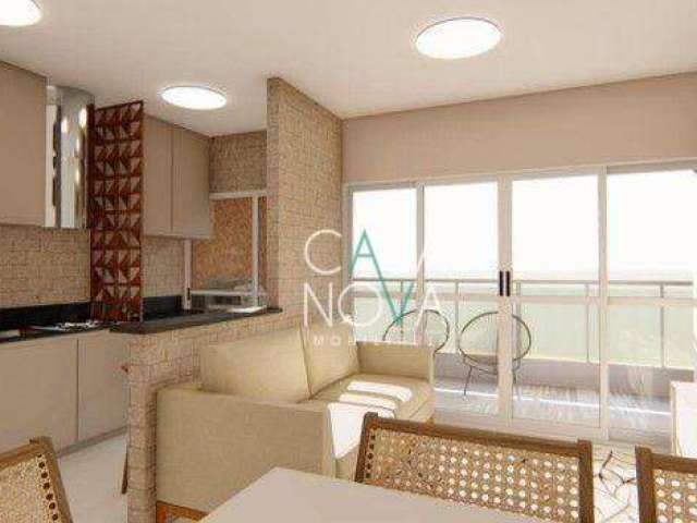 Apartamento com 2 dormitórios à venda, 55 m² por R$ 501.000,00 - Marapé - Santos/SP