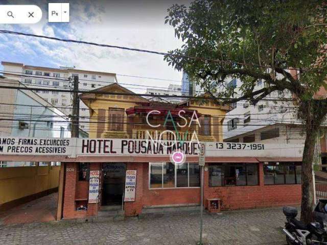 Terreno à venda, 750 m² por R$ 7.050.000,00 - Pompéia - Santos/SP