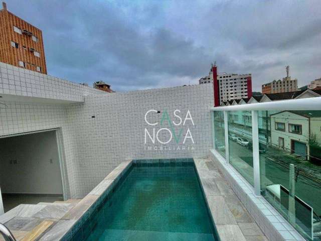 Casa com 3 dormitórios à venda, 142 m² por R$ 1.250.000,00 - Campo Grande - Santos/SP