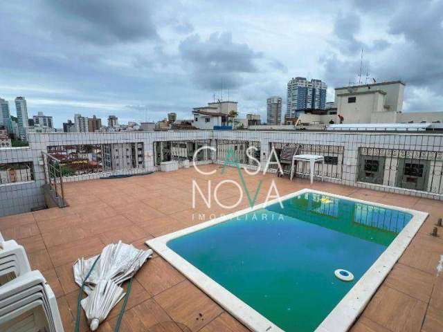 Cobertura com 4 dormitórios à venda, 404 m² por R$ 1.500.000,00 - Ponta da Praia - Santos/SP