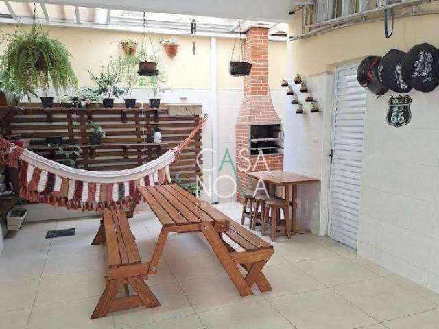 Casa com 3 dormitórios à venda, 116 m² por R$ 640.000,00 - Macuco - Santos/SP