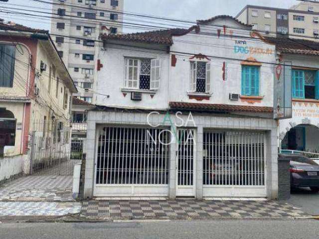 Sobrado com 3 dormitórios à venda por R$ 1.250.000,00 - Marapé - Santos/SP