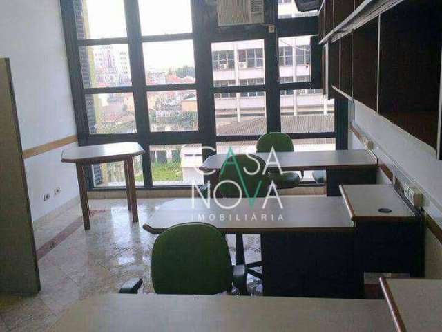 Sala, 45 m² - venda por R$ 345.000,00 ou aluguel por R$ 2.100,00/mês - Centro - Santos/SP