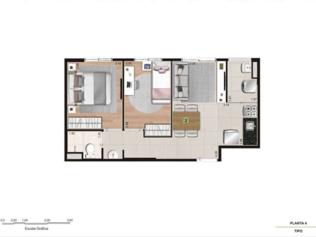 Apartamento à venda, 38 m² por R$ 261.000,00 - Vila Ré - São Paulo/SP