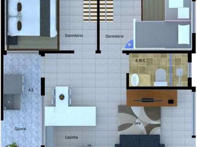 Apartamento com 2 dormitórios à venda, 44 m² por R$ 230.000 - Parada XV de Novembro - São Paulo/SP