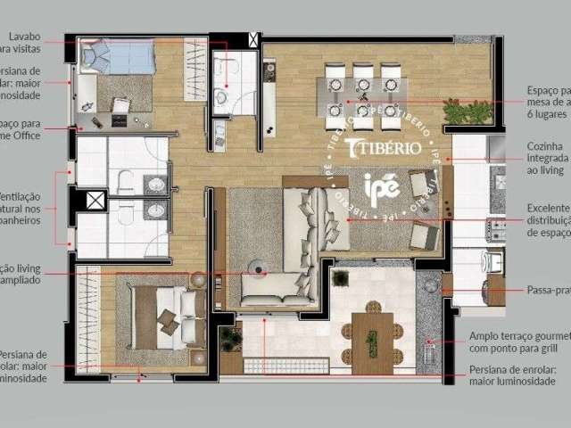 Apartamento com 3 dormitórios à venda, 94 m² por R$ 715.000,00 - Vila Augusta - Guarulhos/SP