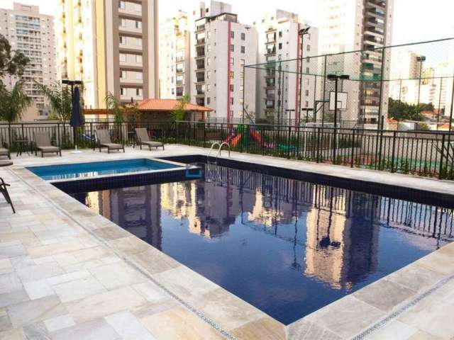 Apartamento à Venda na Saúde, com 65m², 2 quartos, 1 suite, 2 vagas, depósito. Terraço Churrasqueira