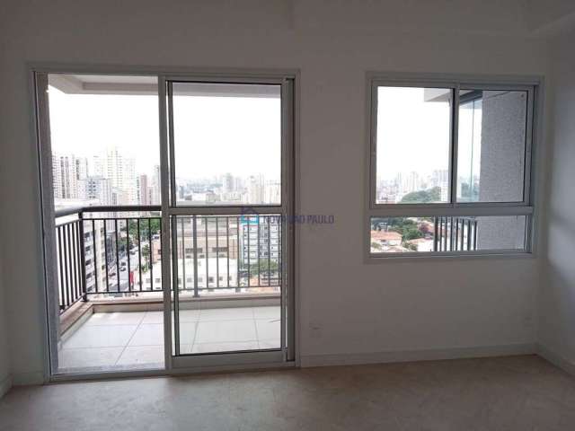 Studio com 27m² com 1 quarto, cozinha, banheiro, terraço em andar alto com vista livre e sol da manh