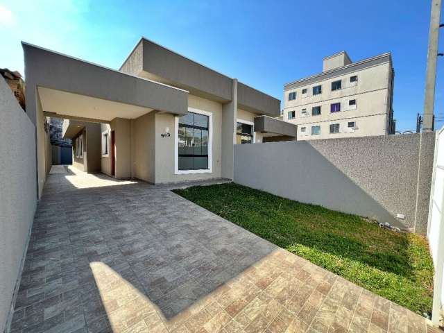 Casa nova com espaço de terreno a venda no Bairro Cruzeiro em São Jose dos Pinhais