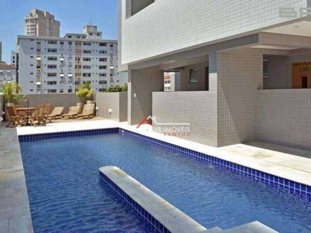 Apartamento Duplex com 3 dormitórios à venda, 150 m² por R$ 1.620.000,00 - Gonzaga - Santos/SP