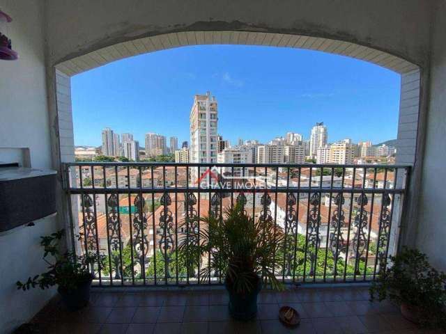 Apartamento com 3 dormitórios à venda, 168 m² por R$ 745.000,00 - Ponta da Praia - Santos/SP