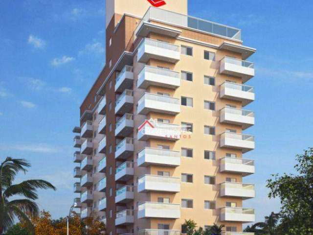 Apartamento com 2 dormitórios à venda, 57 m² por R$ 375.100,00 - Vila Guilhermina - Praia Grande/SP