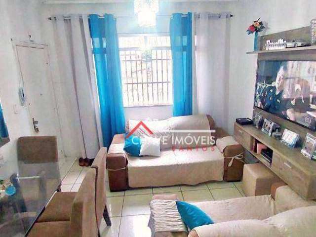 Apartamento com 2 dormitórios à venda, 73 m² por R$ 360.000,00 - Aparecida - Santos/SP