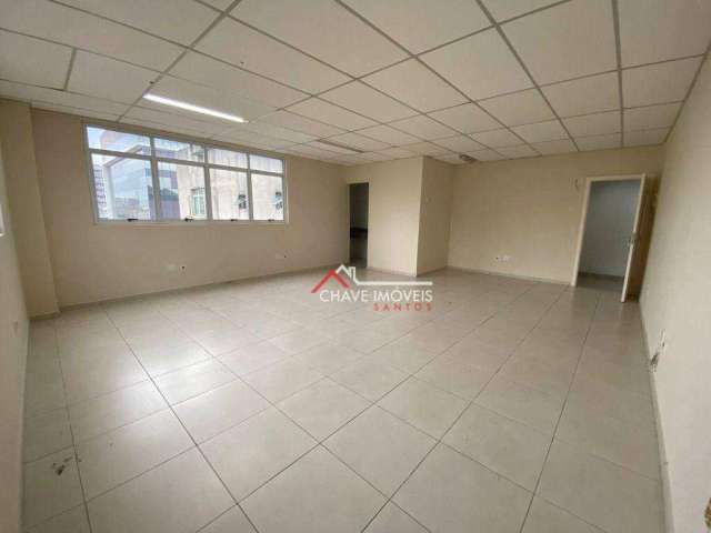Sala para alugar, 50 m² por R$ 2.121,01/mês - Vila Matias - Santos/SP
