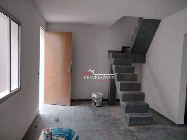 Sobrado em vila, 2 dormitórios (1 suíte), 90 m2, bairro ocian - praia grande/sp