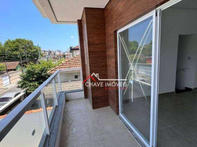 Casa nova com 3 dormitórios à venda, 85 m² por R$ 550.000 - Estuário - Santos/SP