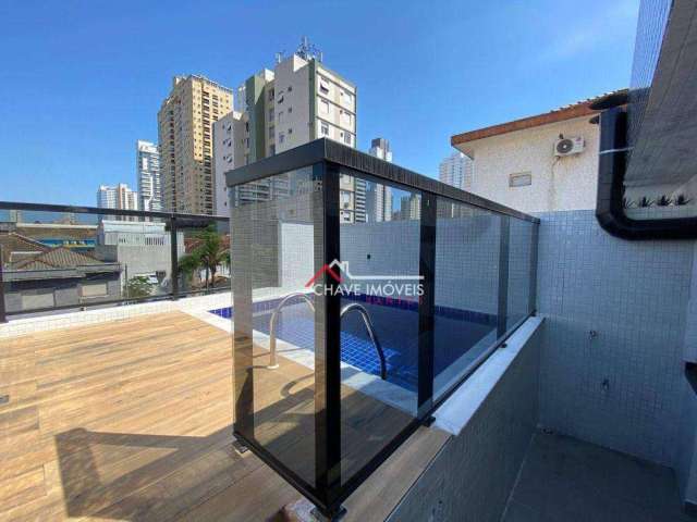 Casa nova com 3 dormitórios suítes, lazer com piscina à venda, 155 m² por R$ 1.450.000 - Embaré - Santos/SP