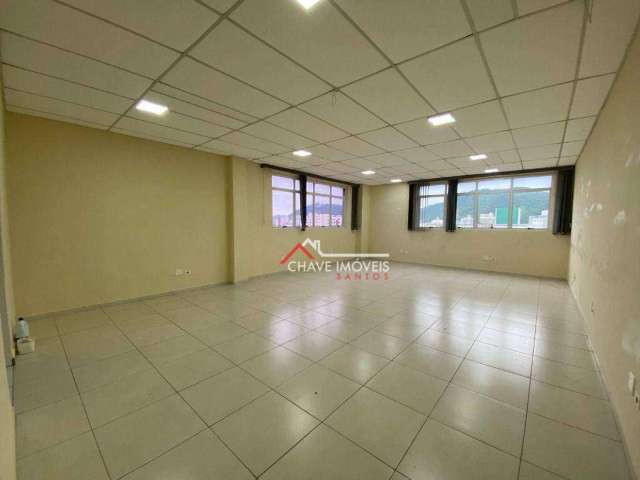 Sala para alugar, 58 m² por R$ 2.570,02/mês - Vila Matias - Santos/SP