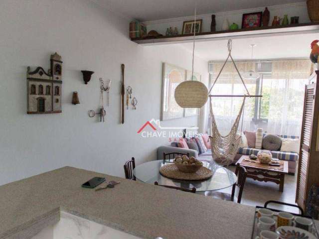 Apartamento com 2 dormitórios para alugar, 90 m² por R$ 4.000,02/mês - Itararé - São Vicente/SP