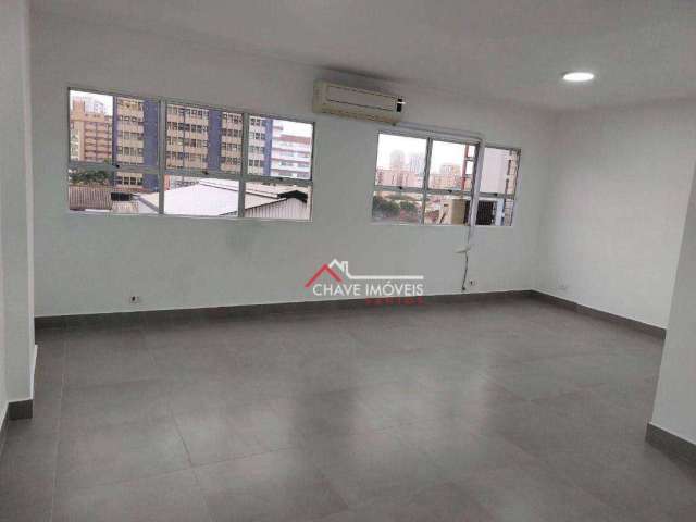 Sala para alugar, 75 m² por R$ 2.600,02/mês - Encruzilhada - Santos/SP