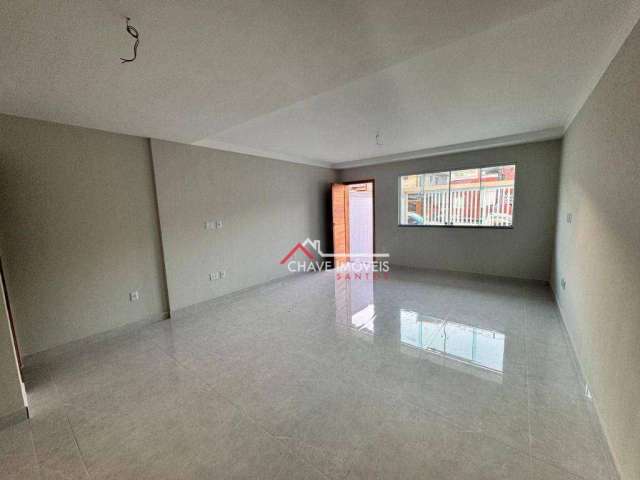 Casa com 3 dormitórios à venda, 92 m² por R$ 850.000,00 - Aparecida - Santos/SP