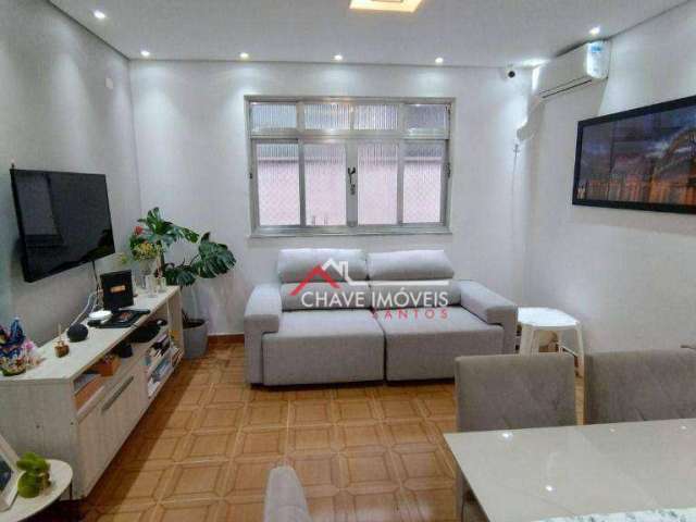 Apartamento com 3 dormitórios à venda, 115 m² por R$ 450.000,00 - Encruzilhada - Santos/SP