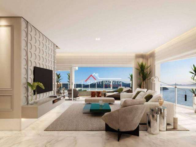 Cobertura com 4 dormitórios à venda, 301 m² por R$ 9.000.000,00 - Ponta da Praia - Santos/SP