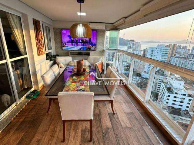 Apartamento com 3 dormitórios à venda, 132 m²  - Ponta da Praia - Santos/SP