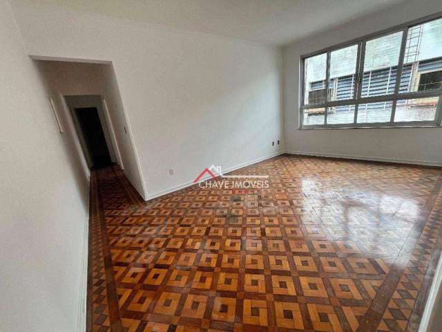 Apartamento para alugar, 125 m² por R$ 3.624,06/mês - Boqueirão - Santos/SP