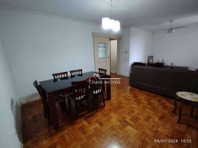 Apartamento com 2 dormitórios para alugar, 134 m² por R$ 4.000,02/mês - Embaré - Santos/SP