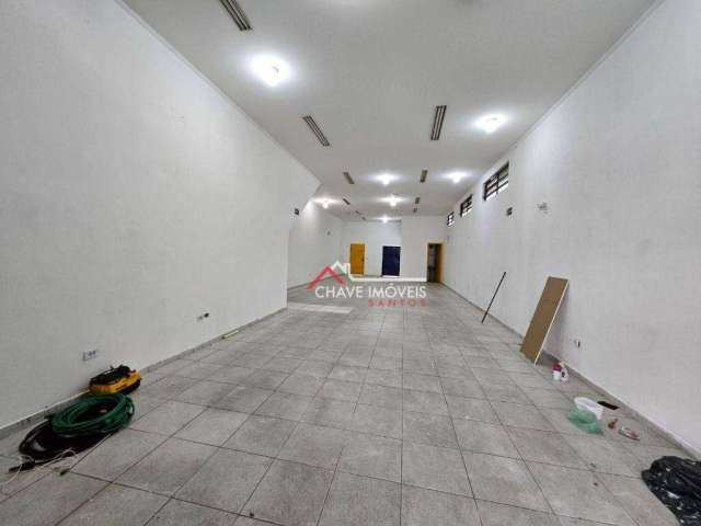 Loja comercial com 200 m2, edícula, 2 vagas, na aparecida - santos/sp