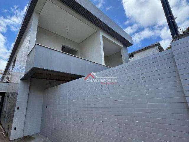 Casa com 3 dormitórios sendo 2 suítes à venda, 87 m² por R$ 690.000,00 - Embaré - Santos/SP