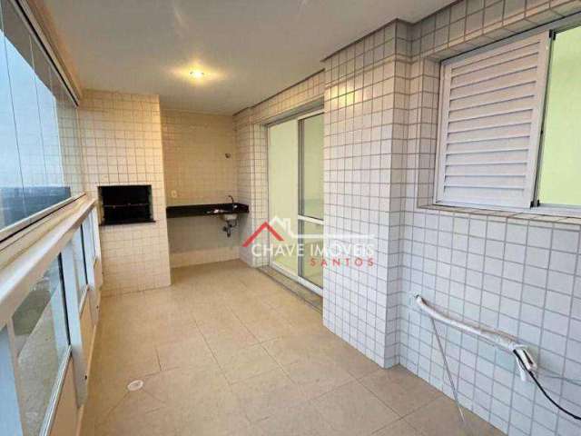 Apartamento com 3 dormitórios para alugar, 92 m² por R$ 5.000,02/mês - Ponta da Praia - Santos/SP