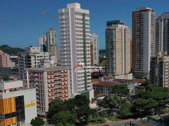 Apartamento com 117 m2, 3 suítes, varanda gourmet e 2 vagas demarcadas,  na ponta da praia - santos/sp