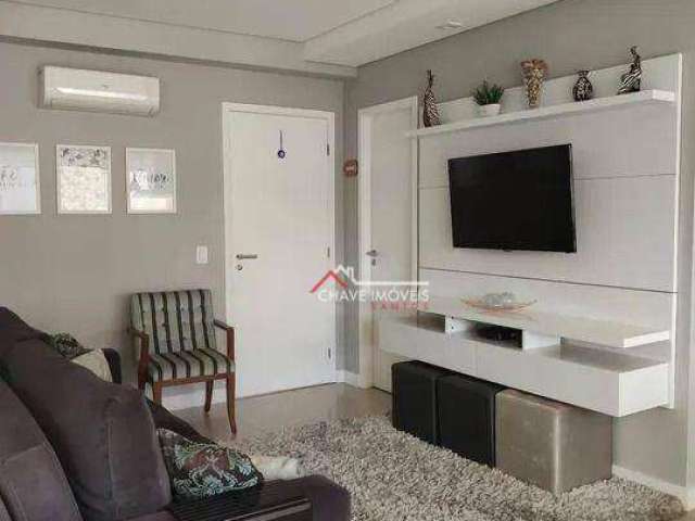 Apartamento com 1 dormitório à venda, 57 m² por R$ 880.000,00 - Gonzaga - Santos/SP