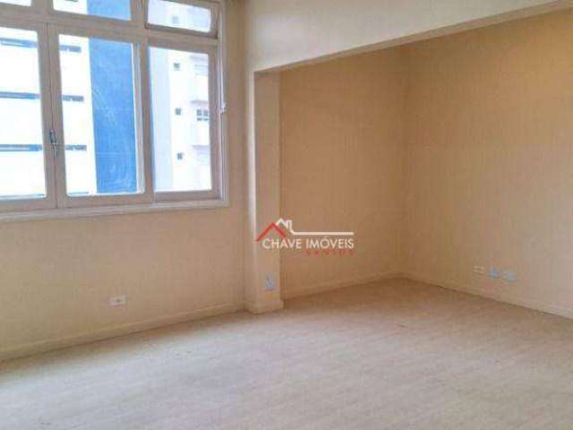 Apartamento com 103 m2, 2 dormitórios, 1 vaga de garagem demarcada, no boqueirão - santos/sp