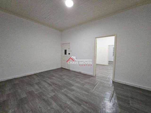 Casa residencial ou comercial, 2 dormitórios, sem garagem, na vila mathias - santos/sp