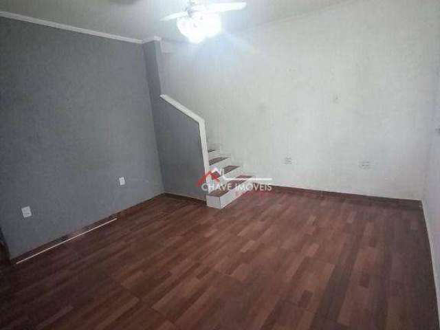 Sobrado com 2 dormitórios à venda, 92 m² por R$ 440.000,00 - Aparecida - Santos/SP