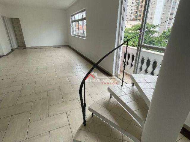 Apartamento Duplex com 5 dormitórios à venda, 208 m² por R$ 960.000,00 - Embaré - Santos/SP