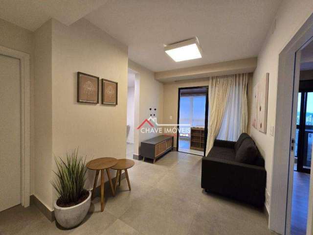 Apartamento com 1 dormitório para alugar, 54 m² por R$ 5.500,02/mês - Boqueirão - Santos/SP