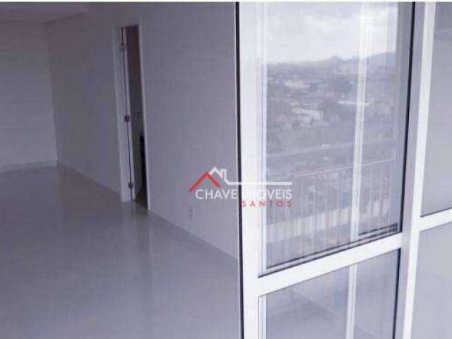 Apartamento com 1 dormitório para alugar, 60 m² por R$ 2.690,01/mês - Vila Mathias - Santos/SP