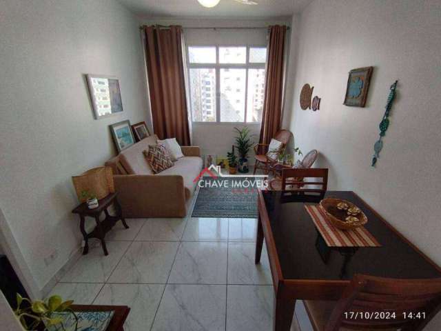 Apartamento com 1 dormitório à venda, 46 m² por R$ 373.000,00 - Embaré - Santos/SP