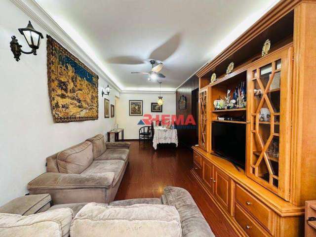 Apartamento com 3 dormitórios à venda, 110 m² por R$ 520.000,00 - Pompéia - Santos/SP