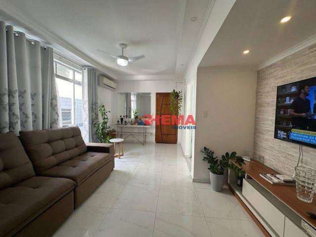 Apartamento com 2 dormitórios à venda, 80 m² por R$ 490.000,00 - Aparecida - Santos/SP